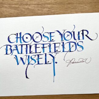 battlefield calligraphy