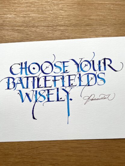 battlefield calligraphy