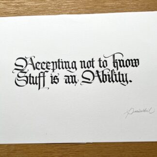 ability calligraphy