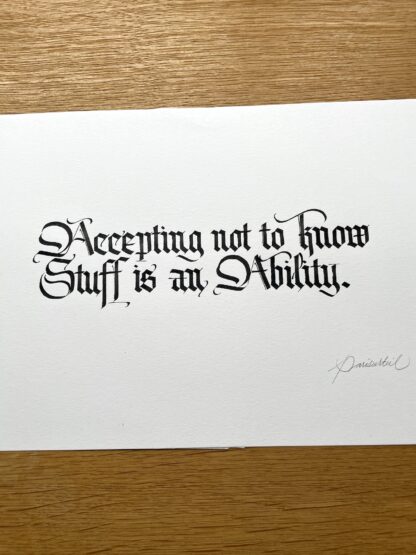 ability calligraphy